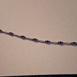 Sterling Silver Blue Sapphire Accent Tennis Bracelet - Women's Jewelry